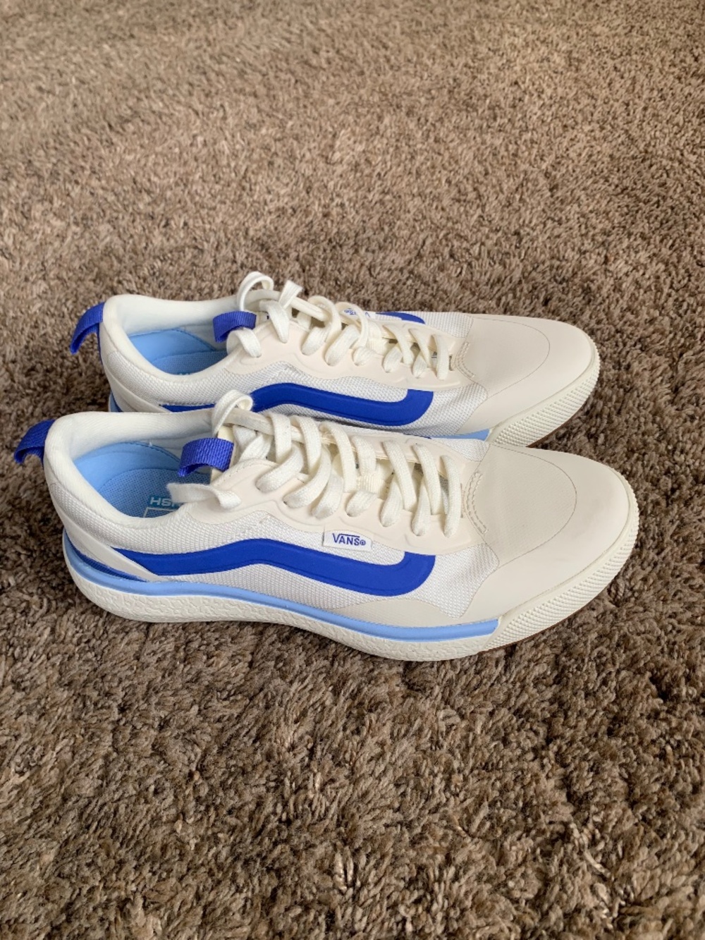 Vans UltraRange Neo VR3 Ultracush Sneakers Shoes Beige Blue 8.5